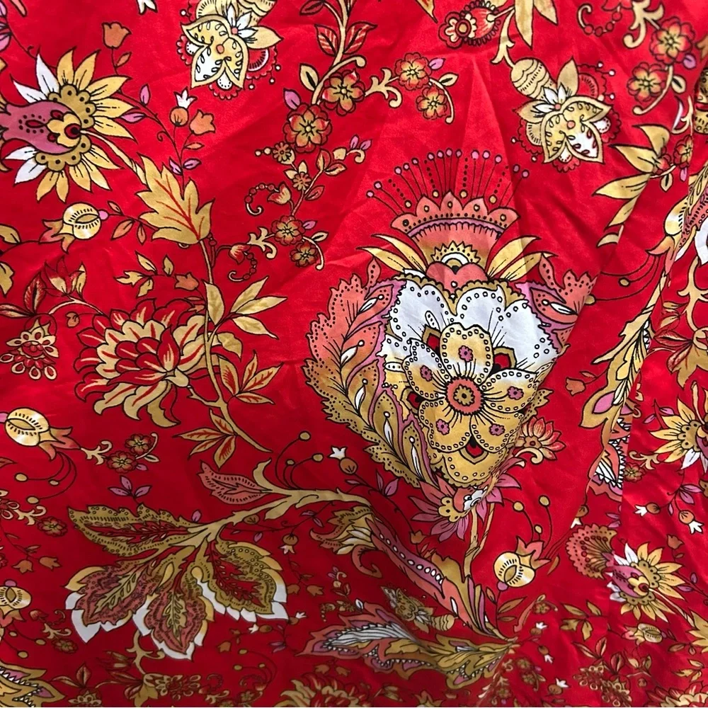 Natori Robe Long Floral Cherry Blossom Kimono Lingerie Pockets Artsy - Picture 4 of 11